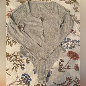 aerie henley bodysuit